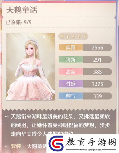 無限暖暖五星套裝天鵝童話效果怎么樣